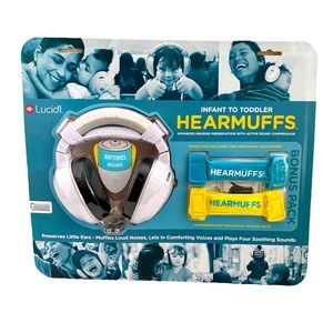 NEW!!!  Hearmuffs for infant to toddler with bonus grow bands, preserve hearing